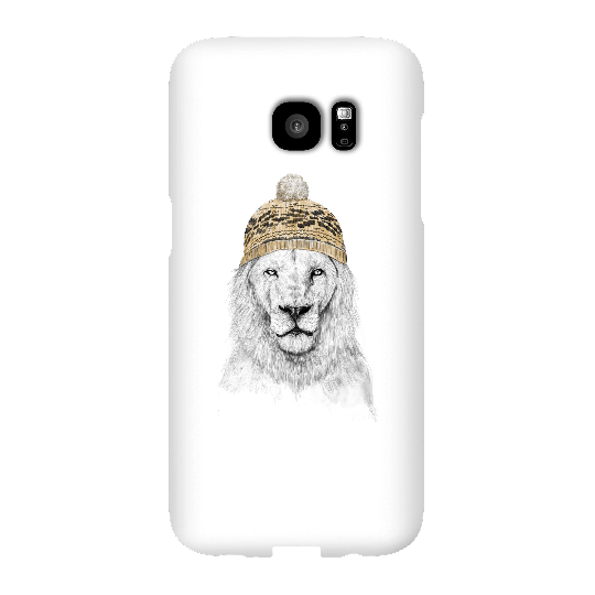 Balazs Solti Lion With Hat Phone Case for iPhone and Android - Samsung S7 Edge - Snap Case - Matte