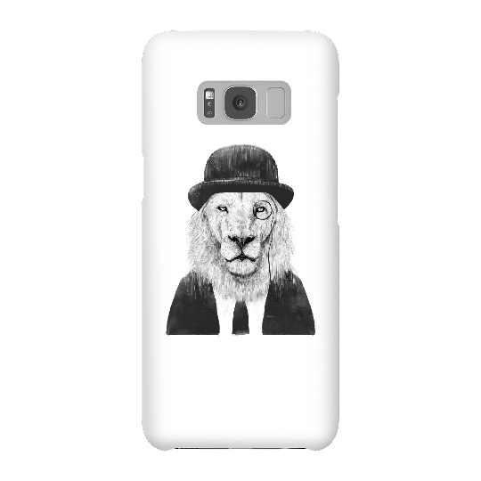 Balazs Solti Monocle Lion Phone Case for iPhone and Android - Samsung S8 - Snap Case - Gloss