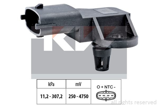 Air Pressure Sensor, height adaptation Made in Italy - OE Equivalent 493 341 KW 493 341