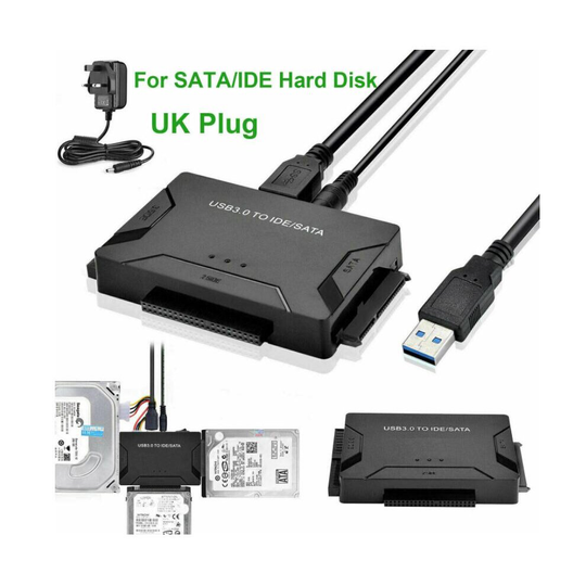 USB 3.0 to IDE/SATA 2.5"/3.5" SATA/IDE/SSD Hard Drive Converter Adapter