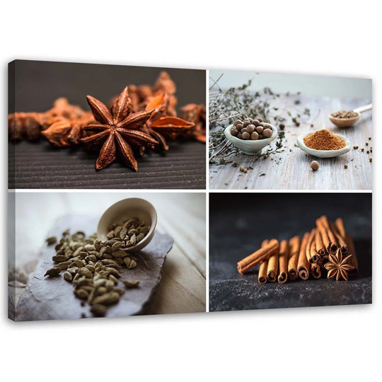 Canvas Print Cinnamon Spice Set
