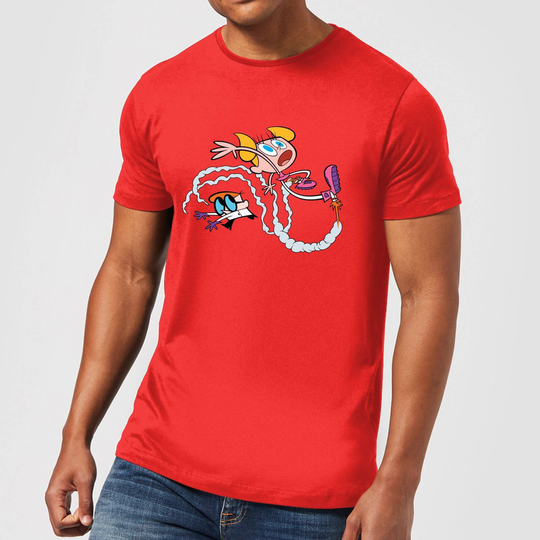 Dexters Lab Rocket Shoes Men's T-Shirt - Red - S - Red