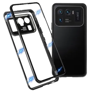 Xiaomi Mi 11 Ultra Magnetic Case with Tempered Glass - Black