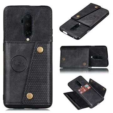Cardholder Series OnePlus 7T Pro Magnetic Case - Black