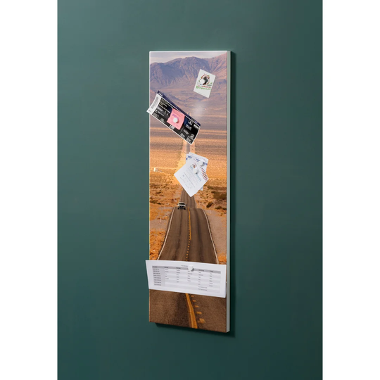 Notiz Motive Route 66 Magnetic Wall Mounted Cork Board