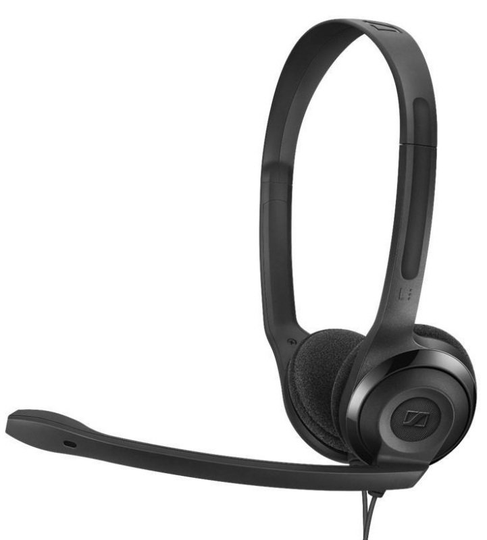 Sennheiser PC 3 Chat Lightweight Stereo 3.5mm Headset, Black