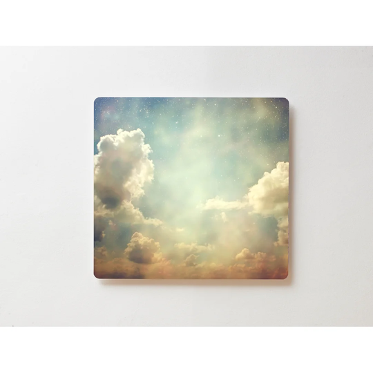 Backlight Motif Wall Picture Clouds Magnetic Cork Board