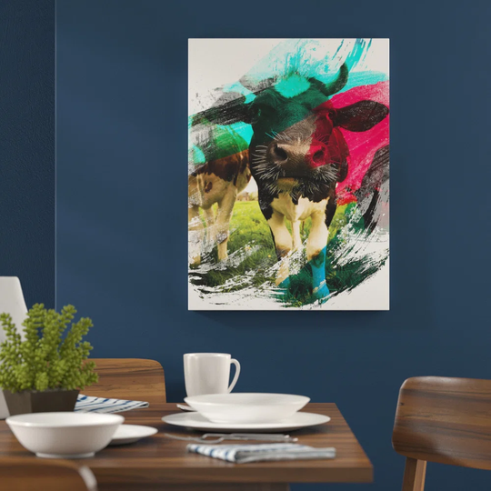 'Cows' Graphic Art Print Poster