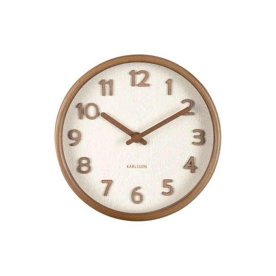 Analog Wood Quartz Tabletop Clock
