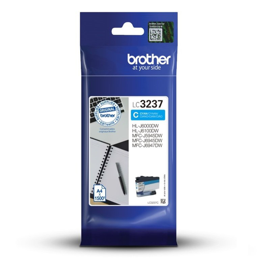 Brother LC3237C Cyan High Yield Ink Cartridge