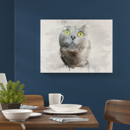 'British Shorthair Cat' Graphic Art Print Poster