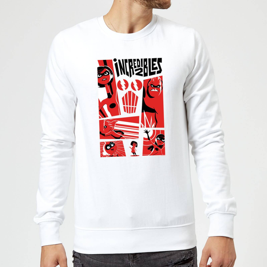 The Incredibles 2 Poster Sweatshirt - White - M - White