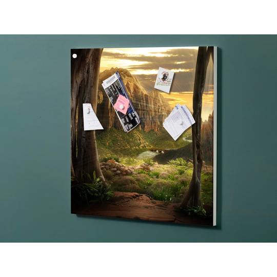 Notiz Motive Jungle Magnetic Wall Mounted Cork Board