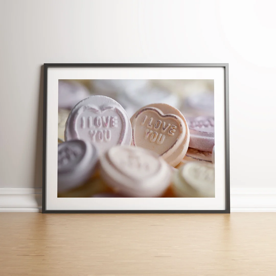Love Heart Sweets by Vouvart - Picture Frame Graphic Art