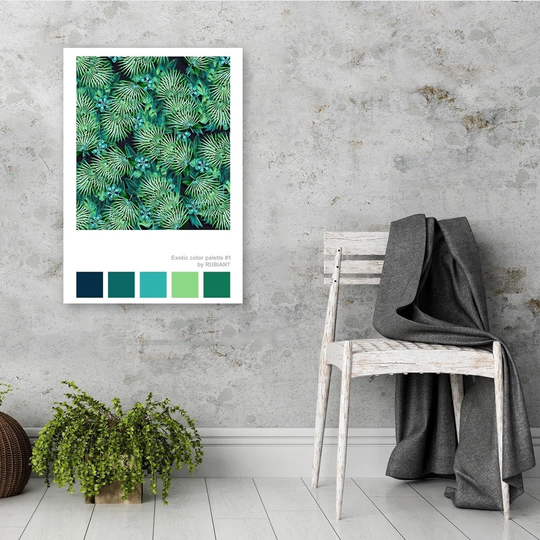 Poster, Tropical Leaves