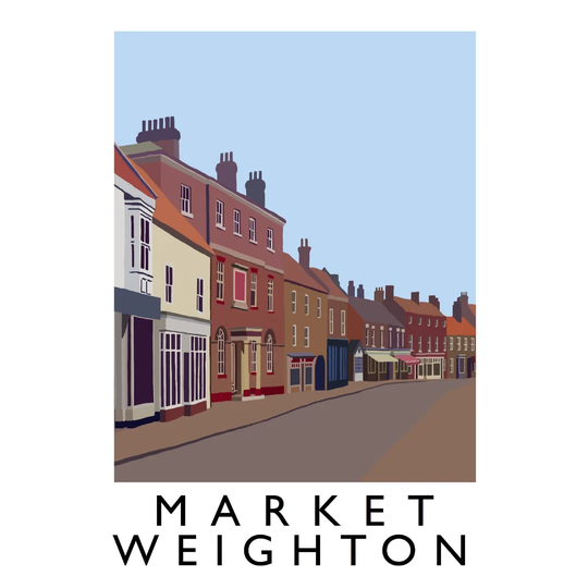 Market Weighton by Richard O'Neil - Graphic Art Print on Paper