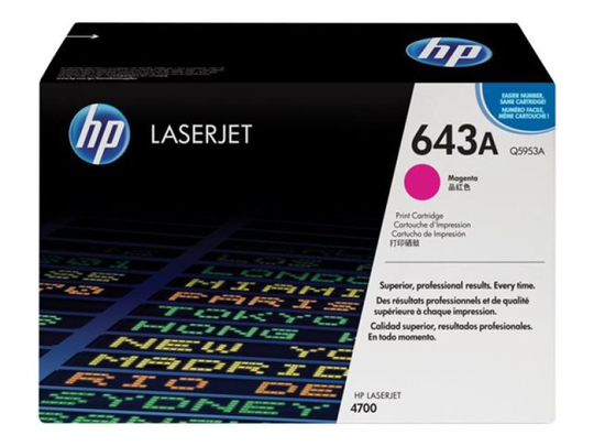 HP 643A Magenta Toner Cartridge 10,000 Pages - Q5953A
