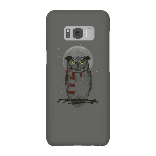 Balazs Solti Owl And Moon Phone Case for iPhone and Android - Samsung S8 - Snap Case - Gloss
