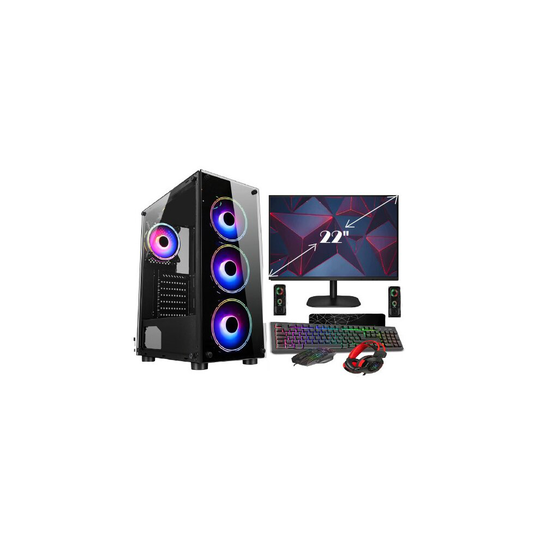Fast Gaming Intel Quad Core i5 16GB RAM 1TB HDD & 128GB SSD PC Bundle & Speakers