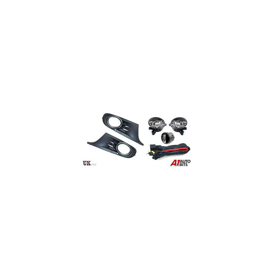 Vw Golf Mk6 6 09 10 11 Fog Lights Grille Kit Set + Wiring & Headlight Switch