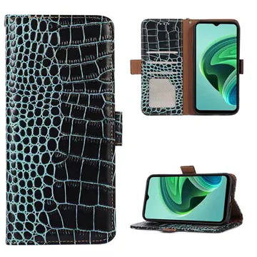 Crocodile Series Xiaomi Redmi 10 5G/Note 11E Wallet Leather Case - Green
