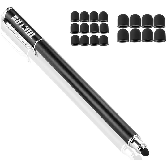 METRO Stylus Pen for Tablets Capacitive 2-in-1 Styli Pencil with Extra 20PCS Rubber Tips,Compatible with Apple iPad/Pro,iPhone,Smartphones,Samsung