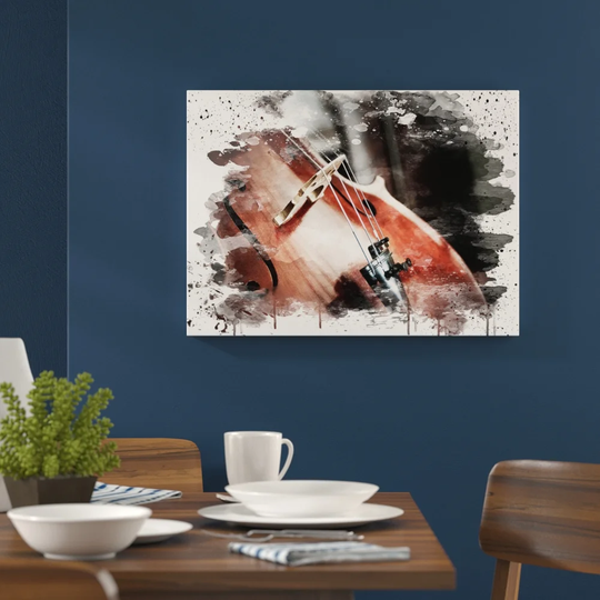 'Cello Instrument' Graphic Art Print Poster