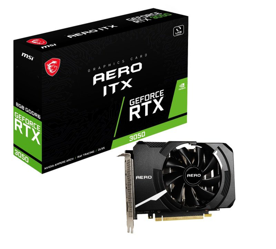 MSI GeForce RTX 3050 8GB AERO ITX Graphics Card