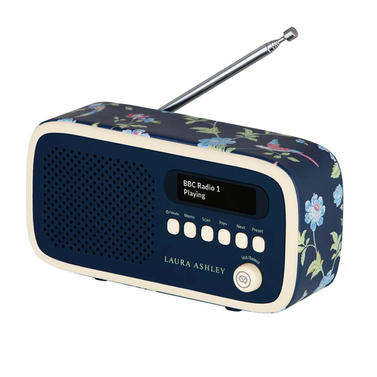 VQ Dexter DAB/DAB+ Digital & FM Radio - Laura Ashley Elveden Navy