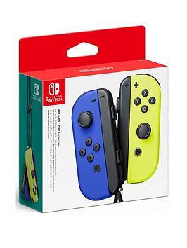 Nintendo Switch Joy-Con Controller Twin Pack, Wireless, Rechargeable - Blue / Neon Yellow
