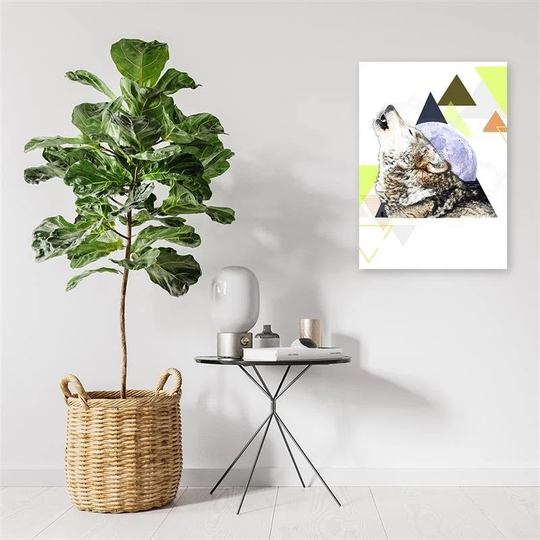 Canvas Print Wolf Animal Abstract
