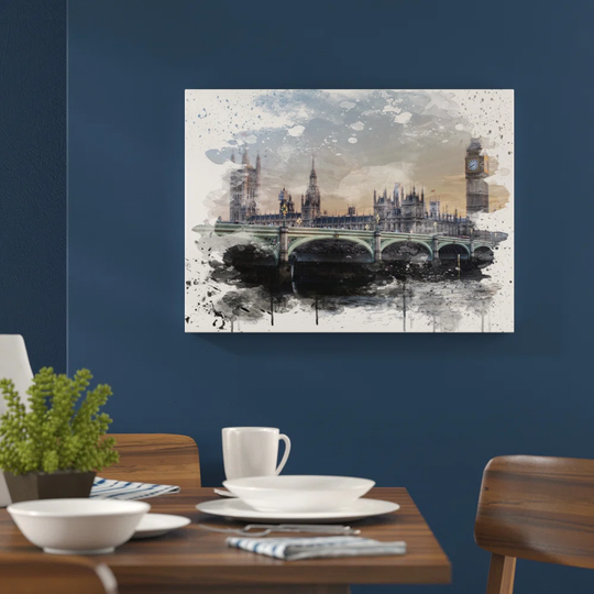 'London Big Ben Parliament' Graphic Art Print Poster