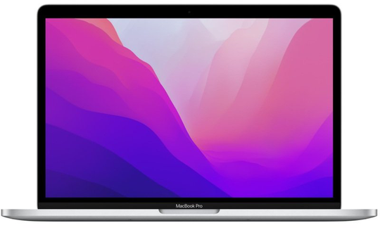 Apple MacBook Pro (2022), Apple M2 Chip 8 Core, 8GB RAM, 256GB SSD, 13.3" Retina IPS (2560x1600), 10-core GPU, Mac OS - Silver