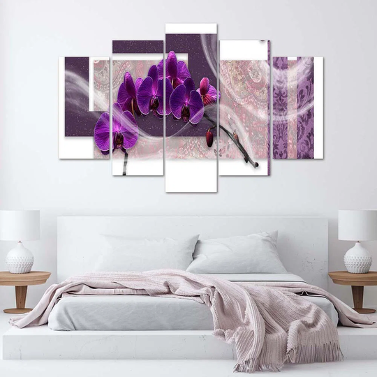 Orchid Violet Abstract