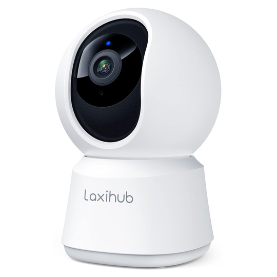 Laxihub Security WiFi Camera Indoor Home Camera Baby Pet Cam P2 1080P, Night Vision, 2-Way Audio, Motion Sound Detection Works with Alexa & Google