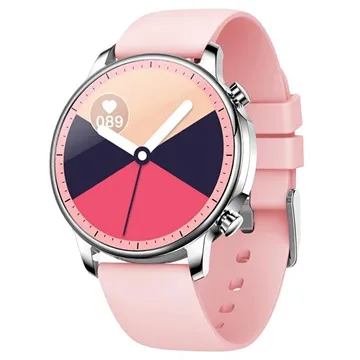 Waterproof Smartwatch with Heart Rate V23 - Pink