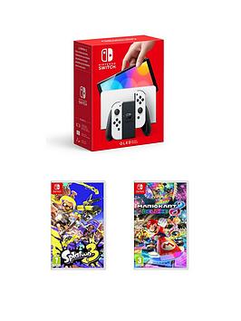 Nintendo Switch Oled Nintendo Switch Oled Console With Mario Kart 8 &Amp; Splatoon 3