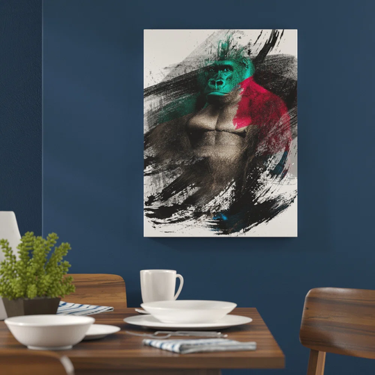 'Silverback Gorilla' Graphic Art Print Poster
