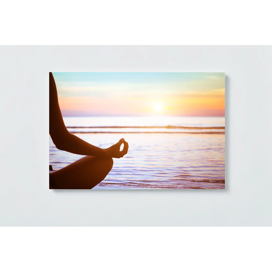Yoga Motif Magnetic Wall Mounted Cork Board