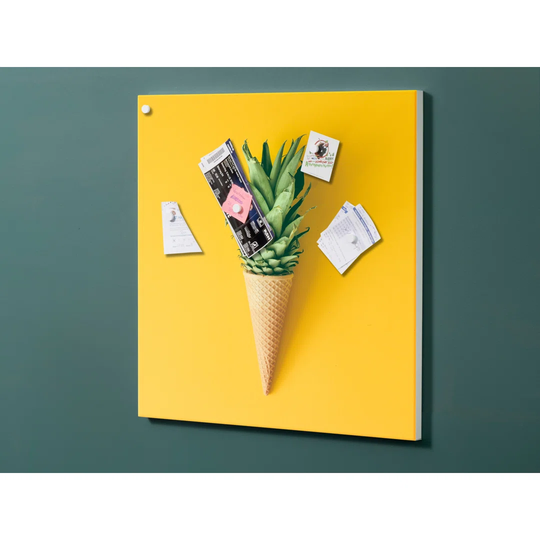 Notiz Motive Pineapple Magnetic Wall Mounted Cork Board