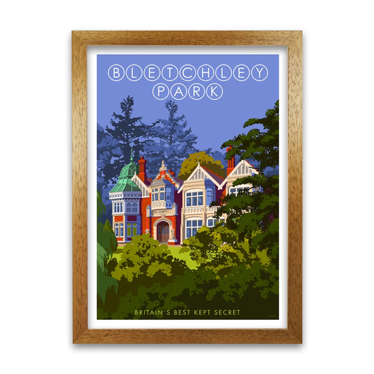 Bletchley Park by Stephen Millership - Graphic Art Print on Paper