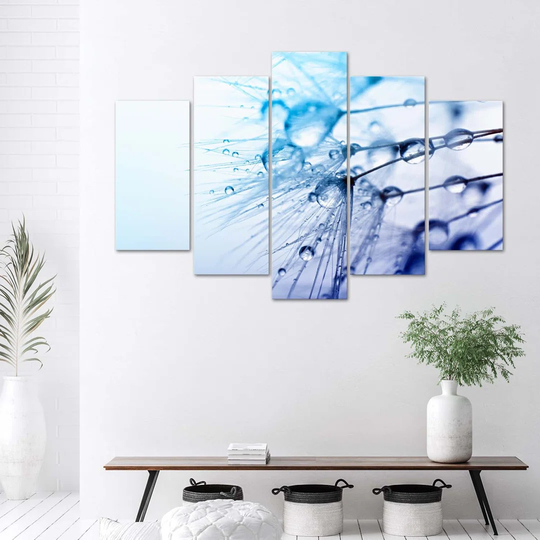 Canvas Print Blue Blower