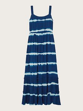 Monsoon Girls S.E.W. Storm Tie Dye Dress - Blue
