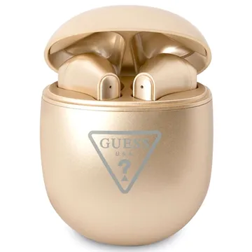 Guess GUTWST82TRD Triangle Logo TWS Earphones - Gold