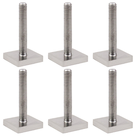6x Car Roof Rack Bolts Rail Carrier T-Track Adapter Square Bolts 20x20 mm M6