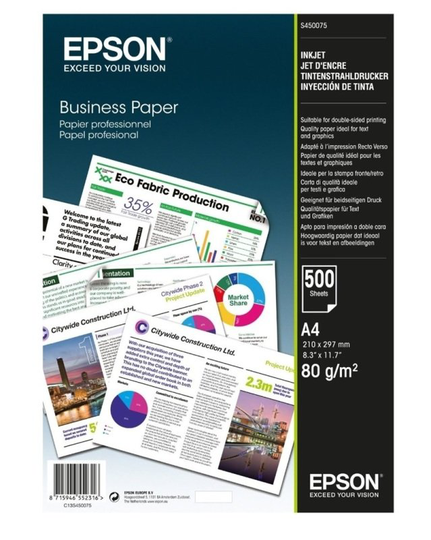 Epson A4, 80gsm Business Paper- 500 Sheets