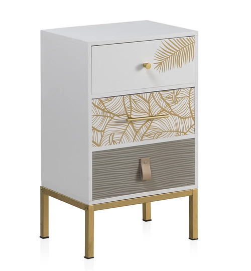 Ceri 3 Drawer Bedside Table