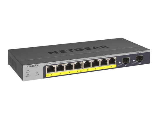 NETGEAR Pro GS110TPv3 - Smart Managed Switch - 8 Ports - PoE+ (55 W)