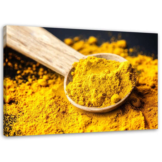 Canvas Print Turmeric Spice Yellow
