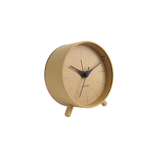 Modern Analog Metal Quartz Tabletop Clock